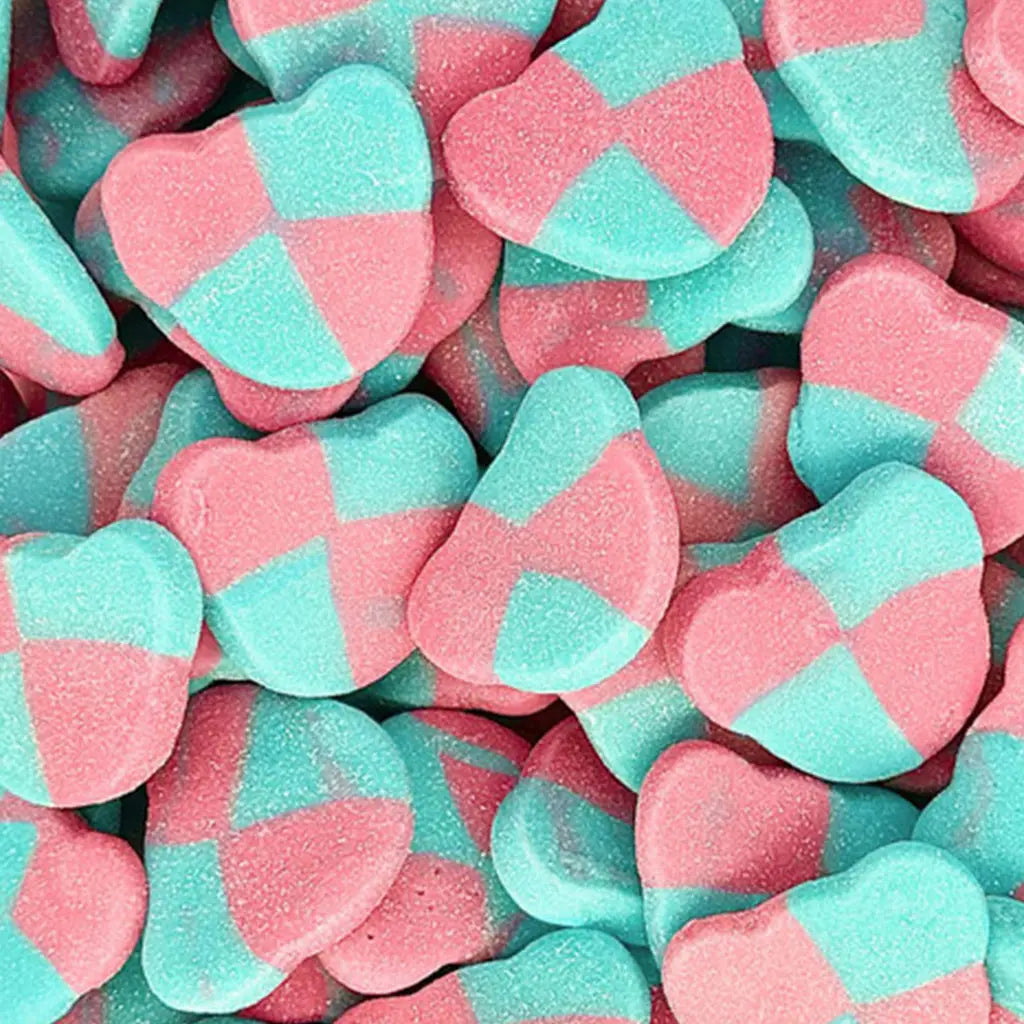 Close-up of sour sugar coated Swedish style bears