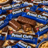 Goldenberg Peanut Chews milk chocolate candy bars, 24 count