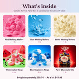 What's inside the Gender Reveal Party Kit: six candies